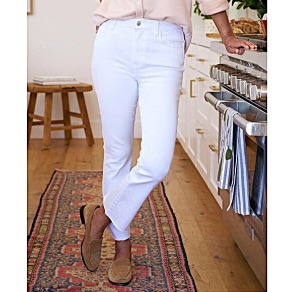 NWOT Frank & Eileen Killian Crop Flare Jean in White Denim, 30 - Picture 2 of 15